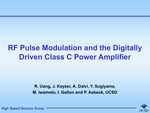 RF Pulse Modulation and Digitally Driven Class C PA (R. Uang et Al.)