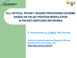 All-optical Header Processing in Optical Communication Networks