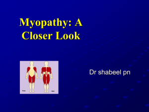 Myopathy - shabeelpn