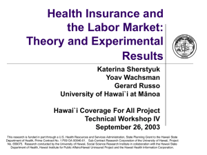 Experimental Results - University of Hawaii