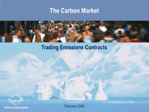 The Carbon Market - University of Warwick
