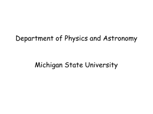 SET2003 - MSU Department of Physics and Astronomy