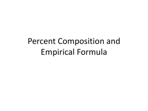 Unit 07 Percent Comp and Empirical Form