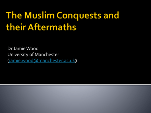 Muslim Conquests Powerpoint Slides