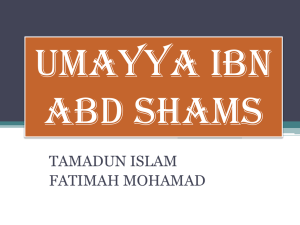 Umayya ibn Abd Shams - Islam a way of life