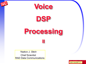 Voice DSP Processing - Part 2