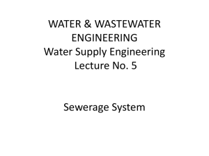 Definition of sewerage system