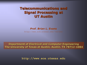 Embedded Signal Processing Laboratory Overview