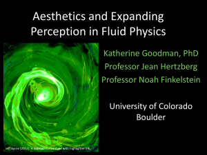 Aesthetics and Expanding Perception in Fluid Physics