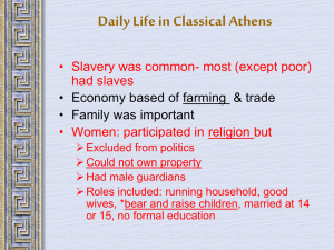 Daily Life in Classical Athens