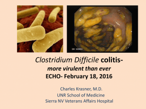 Clostridium Difficile Colitis - More Virulent Than Ever