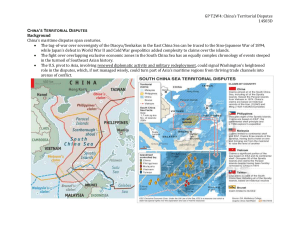 China's Territorial Disputes