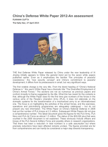 China's Defense White Paper 2012