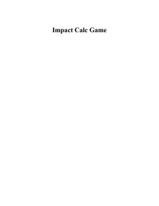 Impact Calc Game