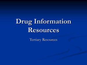 Drug Information Resources