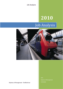 Job Analysis - Recruitment2Selection