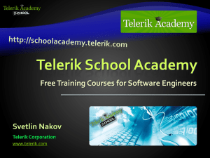 Telerik School Academy