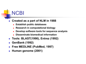 A Field Guide to NCBI Resources