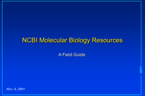 A Field Guide to GenBank and NCBI Resources