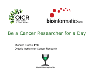 OICR-1-Cancer Treatment Discovery-MichelleBrazas