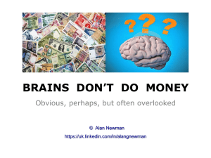 Brains Don't Do Money