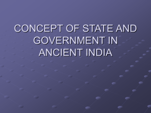concept of state and government in ancient india