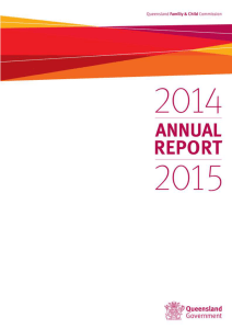 Complete Annual Report 2014–15 - Queensland Family and Child