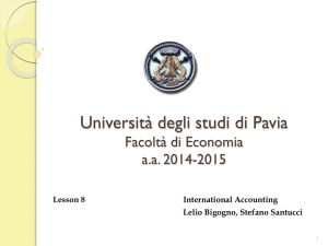 Impairment loss - Economia - Università degli studi di Pavia