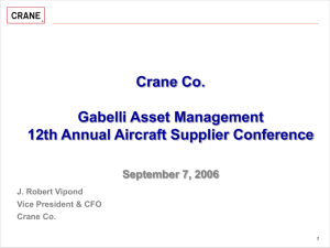 Crane Aerospace & Electronics Corporate Introduction
