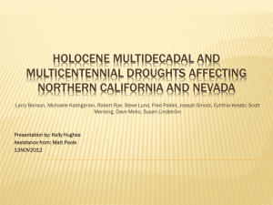 Holocene multidecadal and multicentennial droughts affecting