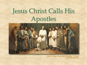 Jesus Christ Calls His Apostles