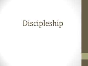 Discipleship - North York UBF