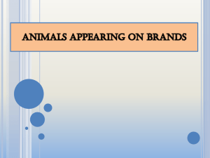 Animals appeared on brands