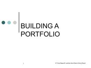 building a portfolio - HRSBSTAFF Home Page