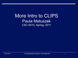 Second CLIPS Presentation