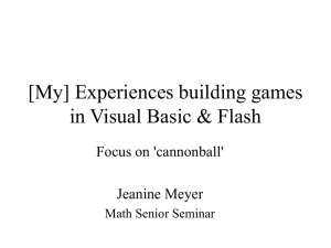 [My] Experiences building games in Visual Basic & Flash