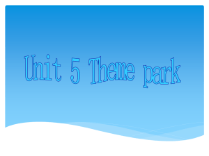 Unit 5 Theme park 基础知识自测一、单词拼写根据读音、词性和词义写