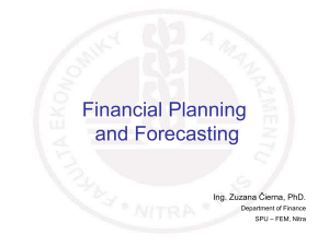Financial Statements Financial Analysis Financial Planning