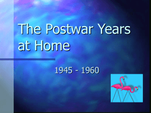 The Postwar Years at Home