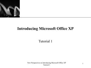 XP Introducing Microsoft Office XP