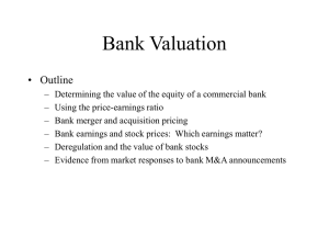 Bank Valuation