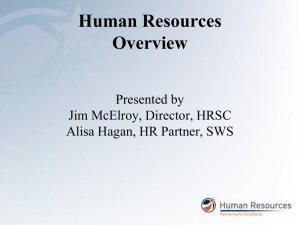 Human Resources Overview