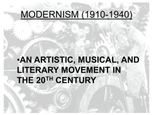 modernism (1910-1940)