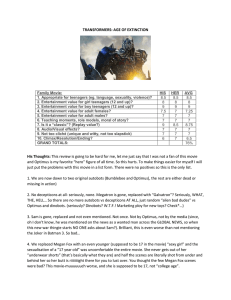 Transformers 4:Age of Extinction (76%)