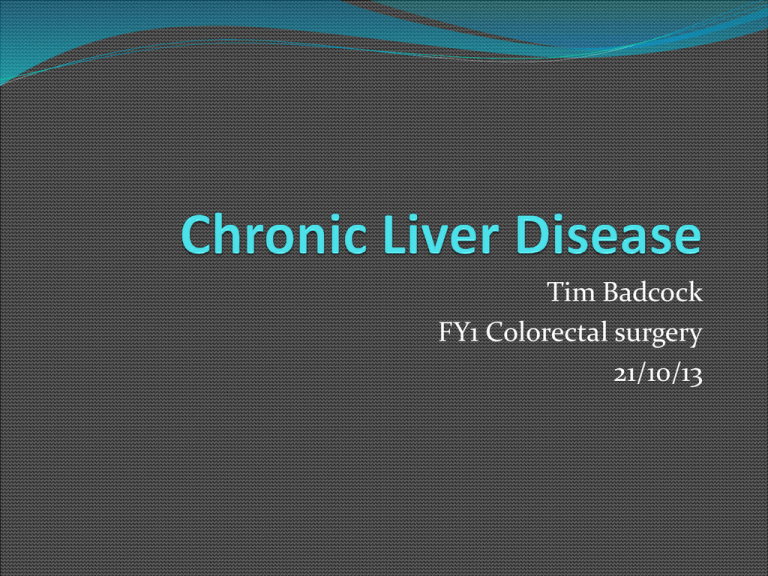 Chronic Liver Disease Presentation