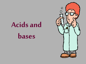 Acids and bases
