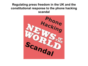 Regulating press freedom in the UK and the