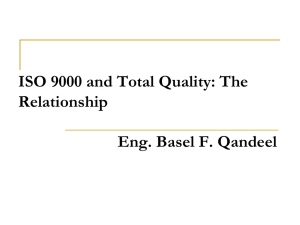 The ISO 9000 Quality Management System: A Definition