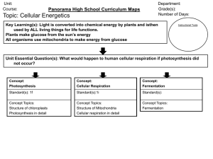 Panorama High School Curriculum Maps Key