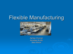 Flexible Manufacturing